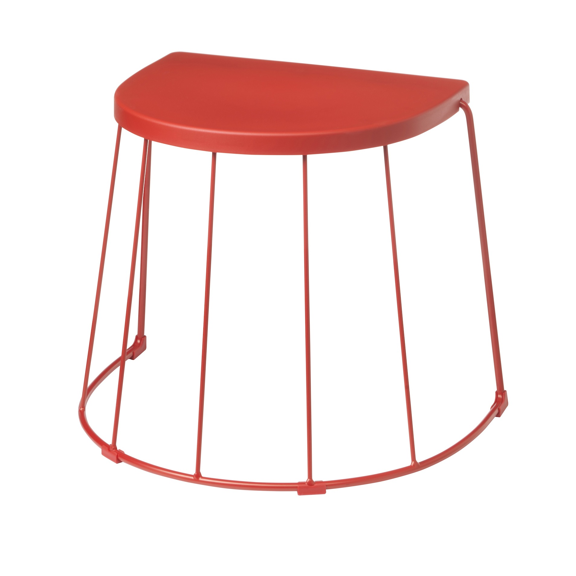 Red Stool/Side Table