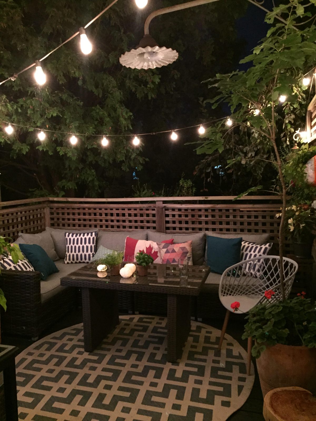 Romantic Backyard Deck