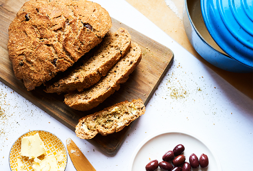 No-Knead Olive Za’atar Bread
