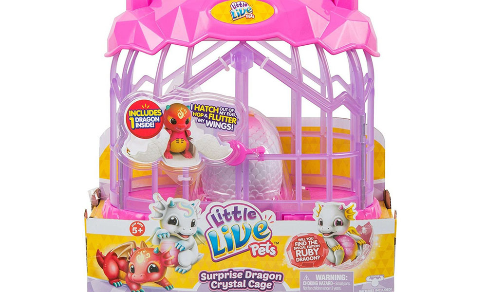 Little Live Surprise Dragon Crystal Cage Playset