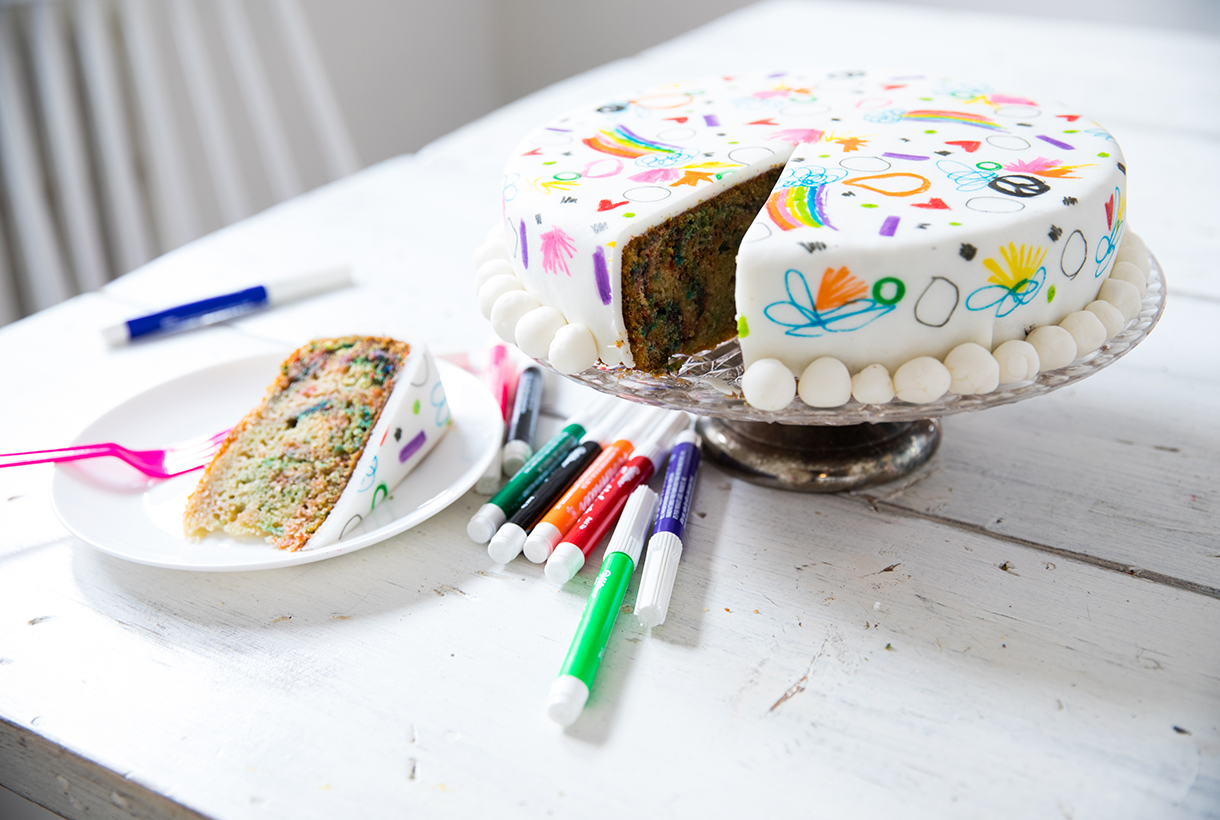 Edie's Art Party Painting Cake NJ birthday cake – Blue Sheep Bake Shop
