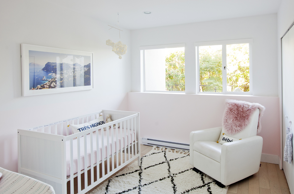Modern neutral nursery with grown-up appeal.