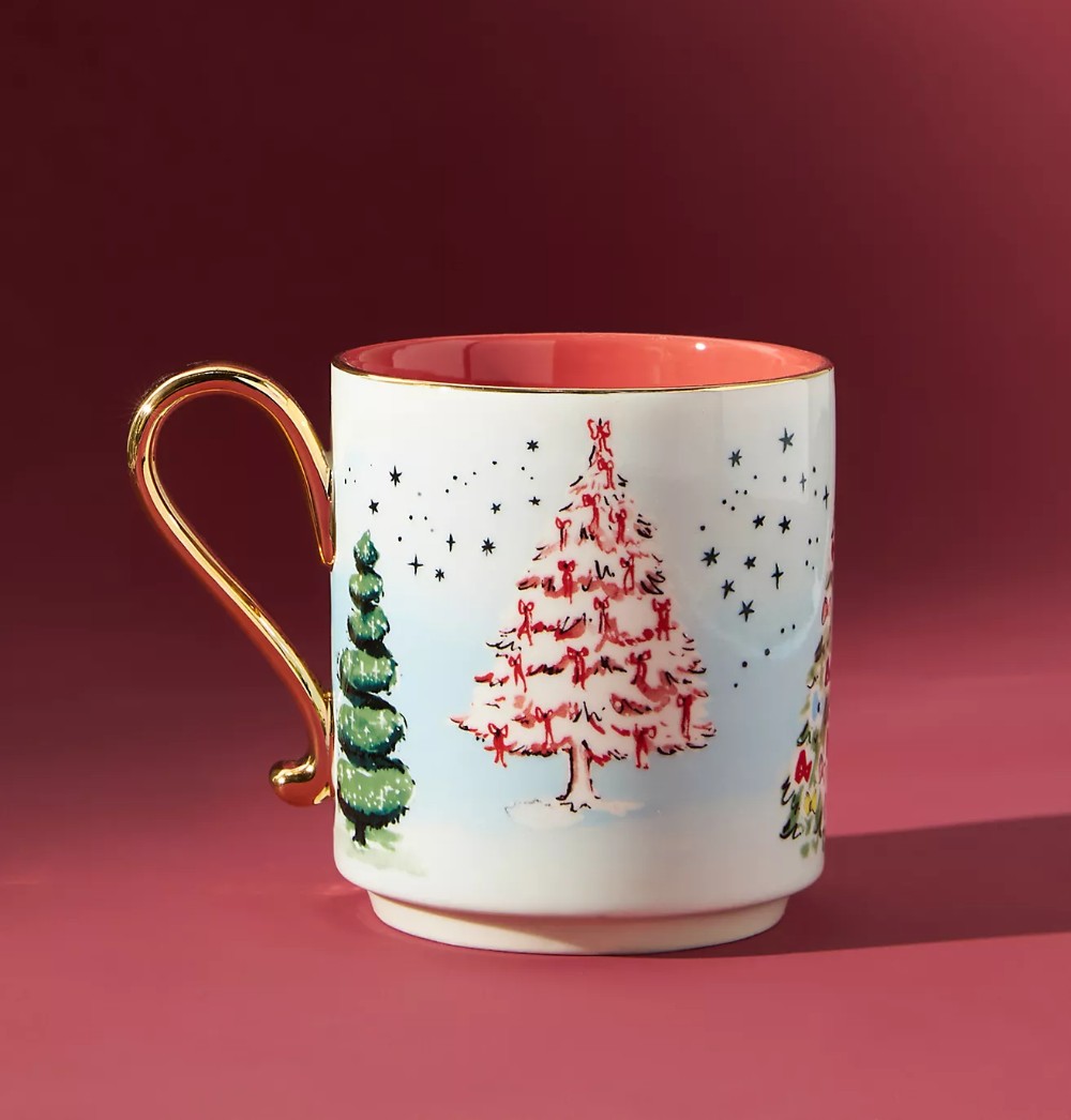 Festive holiday mug