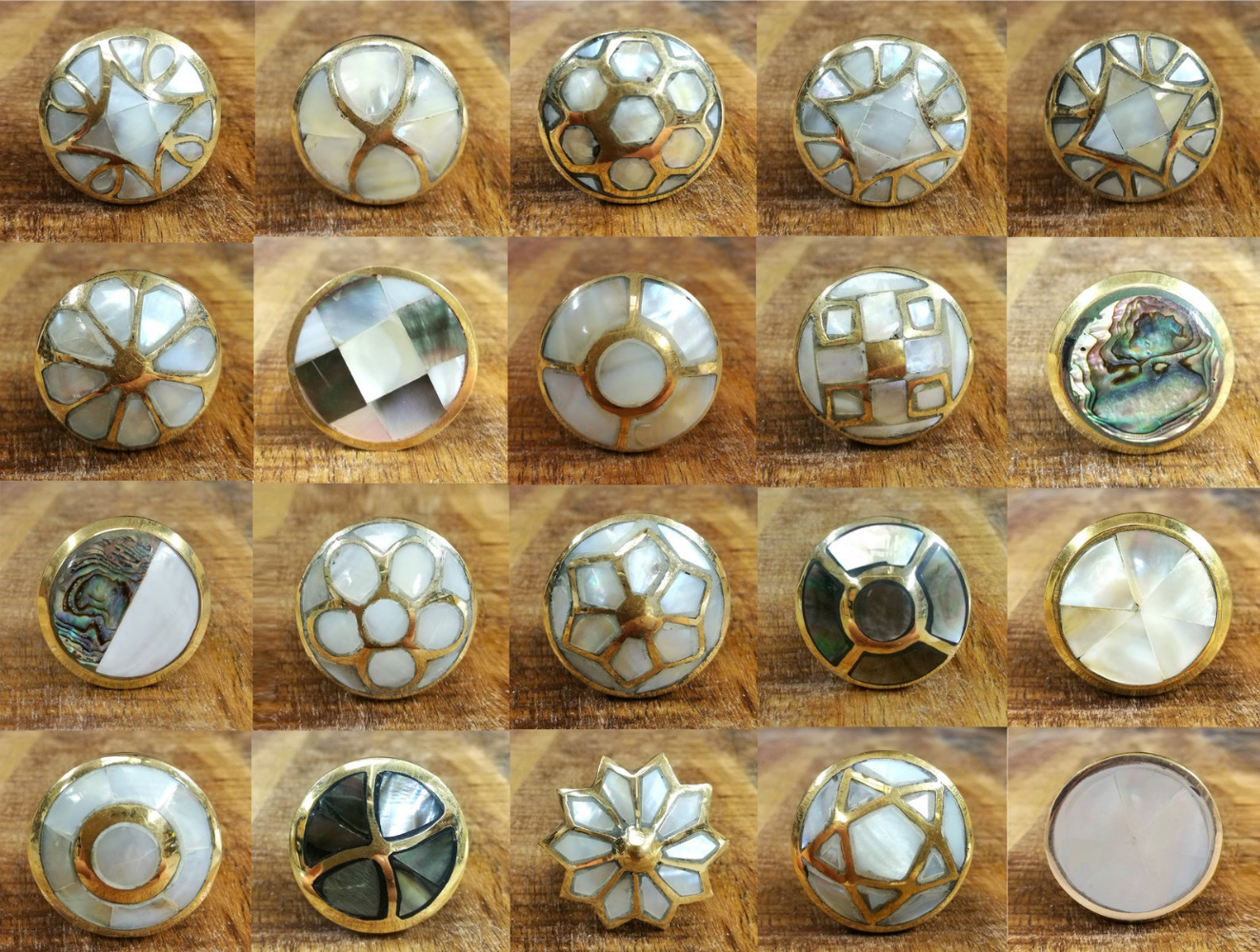 Pearl & Brass Eastern Inspired Cupboard Handle, cabinet door knobs and drawer pulls