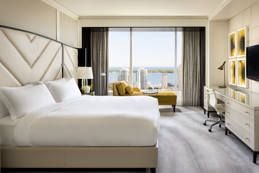 The Simcoe bedroom at The Ritz-Carlton in Toronto