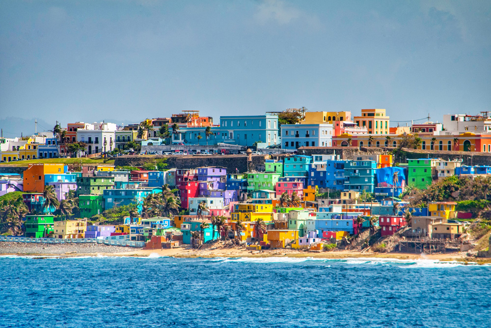 Colourful buildings in Puerto Rico