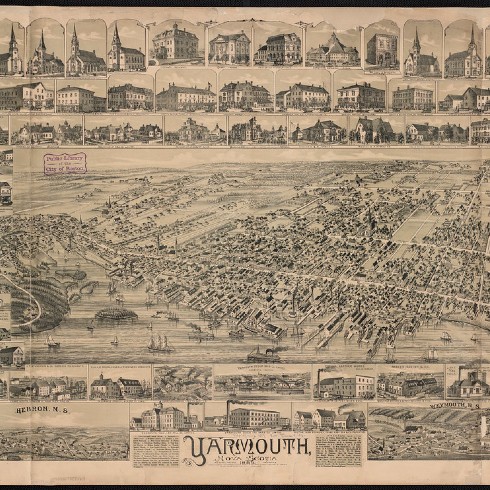 Map of Yarmouth, Nova Scotia