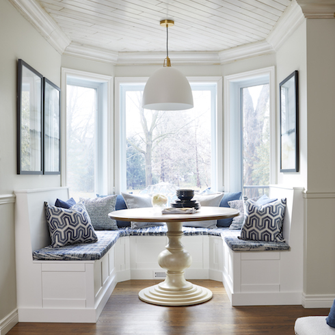 Banquette seating in small space