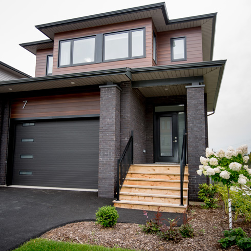 select casement and picture windows with black exterior