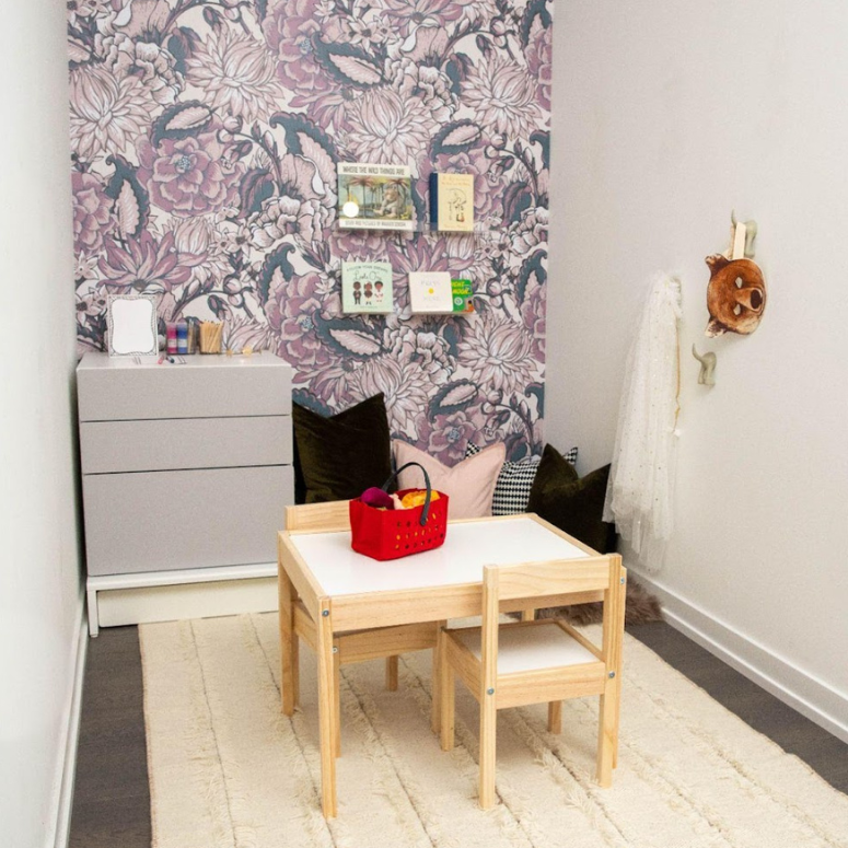 Playful kids nook designed with IKEA products