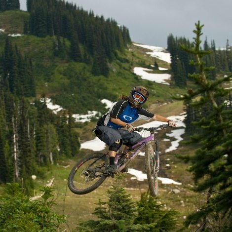 Mountain biker in whistler
