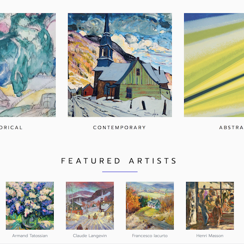 Canadian Fine Art Online screenshot