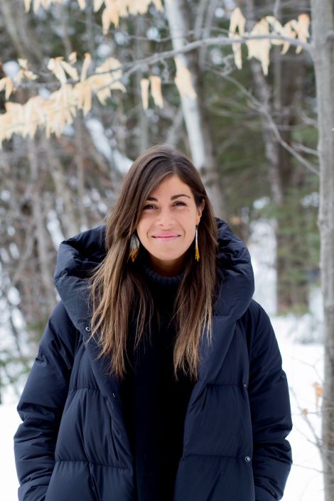 Lara Sioui outside in winter