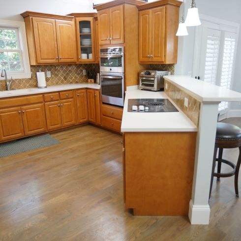 Outdated and segmented kitchen