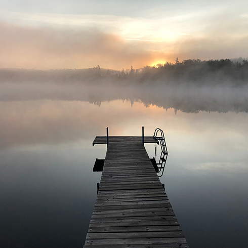 Morning on a lake