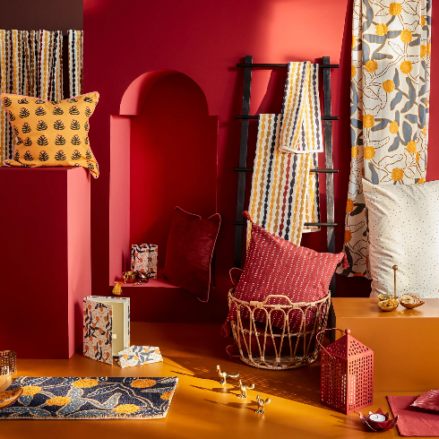 The IKEA Aromatisk collection with paprika and marigold items