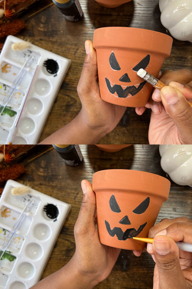 How to Make Terracotta Jack-O-Lanterns: Boho Halloween Decor