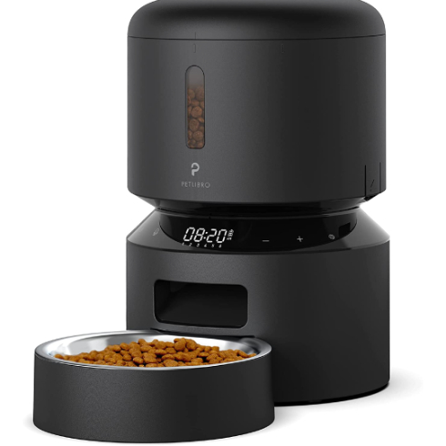 A product shot of the PETLIBRO Automatic Feeder with dry pet food