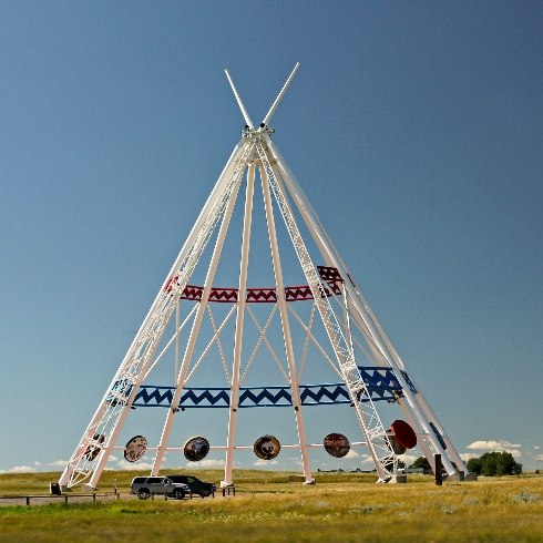 The Saamis Tepee just outside of Medicine Hat, Alberta