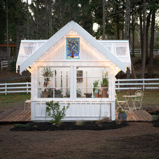 Pamela Anderson's Enchanting Garden Shed | HGTV Canada