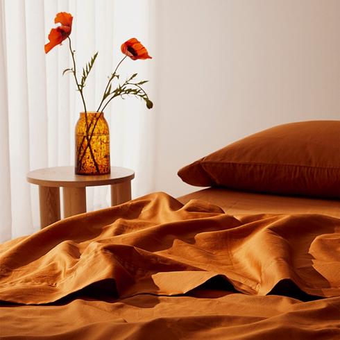 Terracotta bed sheets