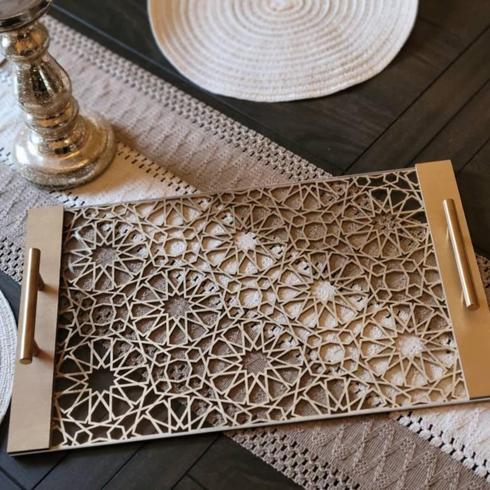 Islamic-pattern tray