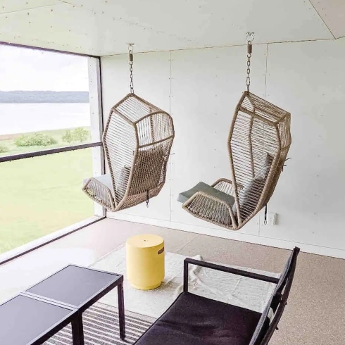 Swinging Chairs in Airbnb