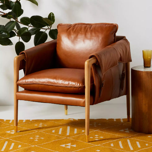 Havana Leather Chair - designer chair style