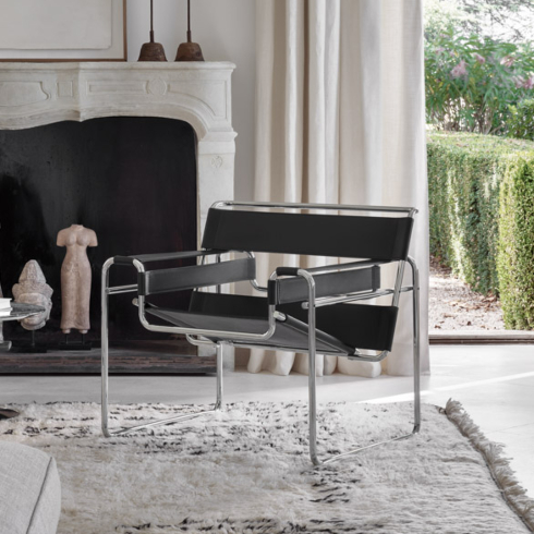 black and grey Wassily Chair