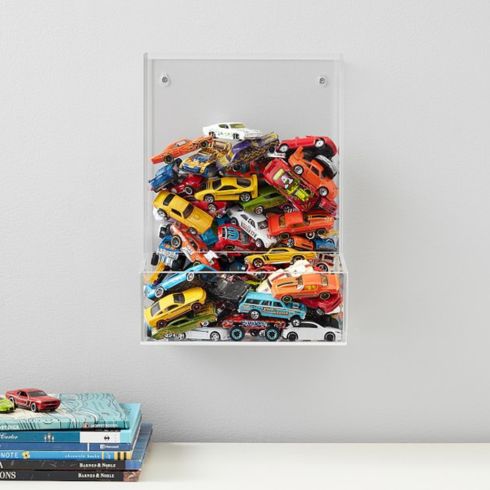 Acrylic wall storage that doubles as art