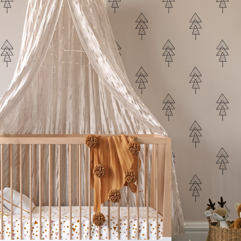 Nursery Wallpaper Designs Peel and Stick Wallpaper Removable Wallpaper   Timberlea Interiors