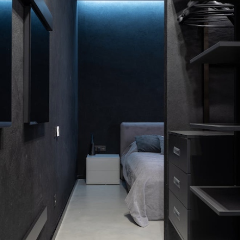 Moody room based on black