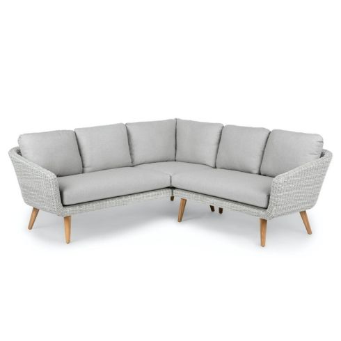 Grey Ora Sectional on white background.