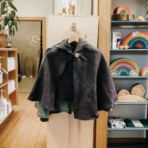 A jacket on display at Sustain Eco Store.