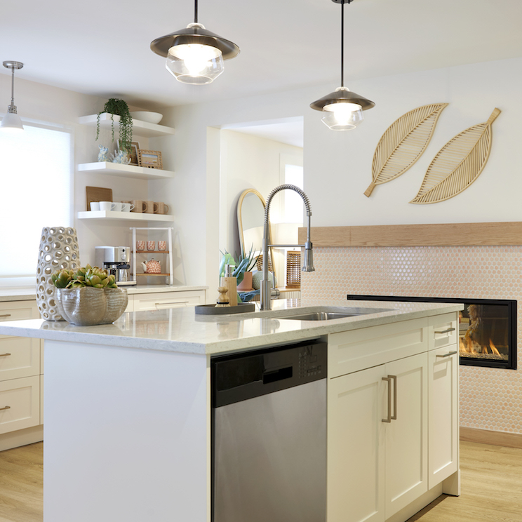 Beach house style kitchen design