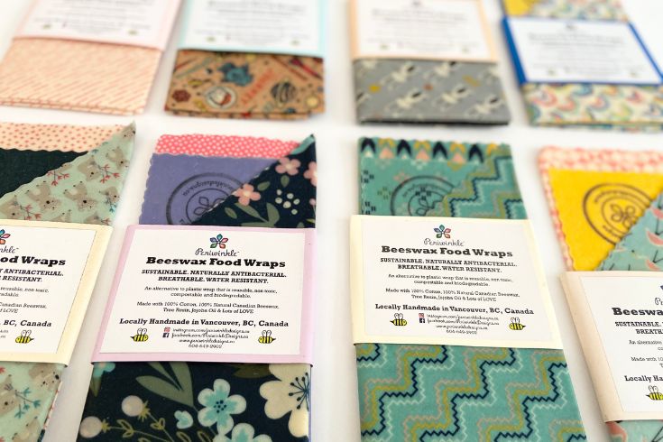 Periwinkle Designs eco-friendly beeswax food wraps