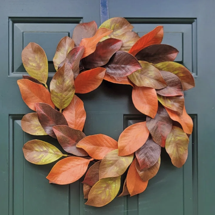 Fall leaf wreath