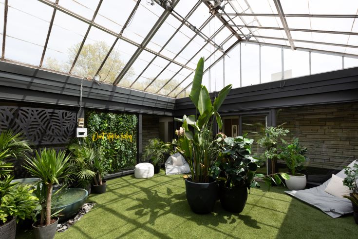 Renovated indoor greenhouse