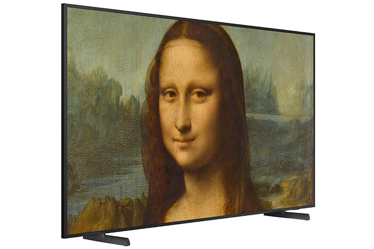 Mona Lisa on TV screen