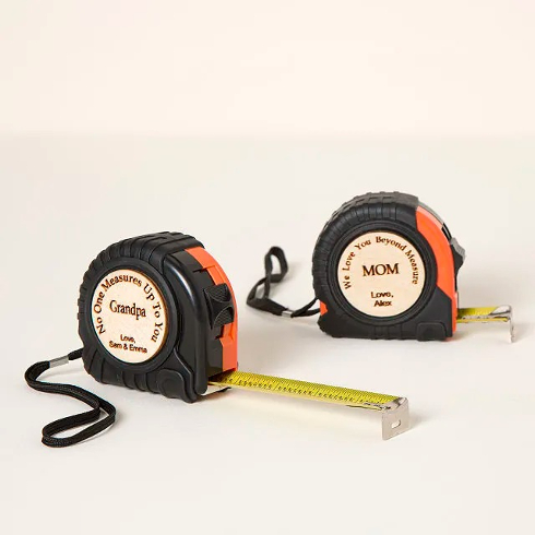 Personalized engraved measuring tape