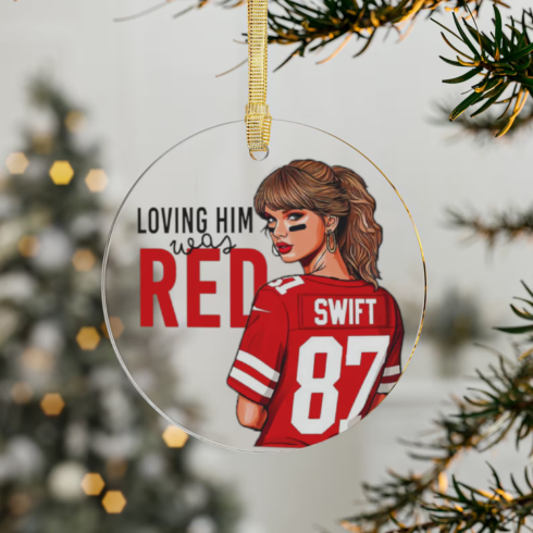 Taylor Swift Chiefs' Christmas tree ornament