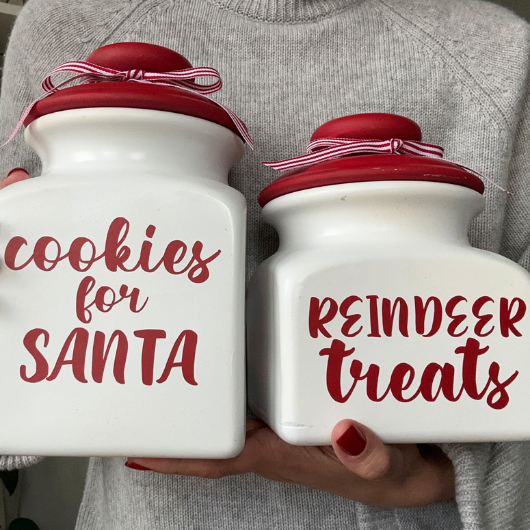 DIY cookie jars for Christmas
