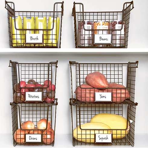 Stackable Basket With Handles