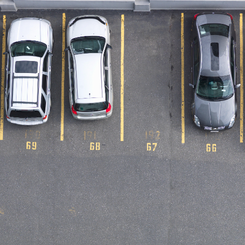 a parking lot
