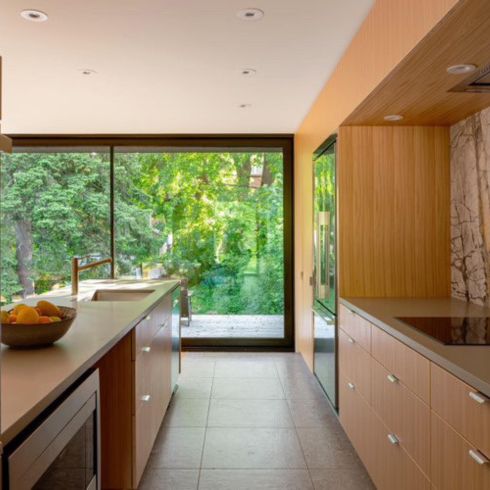 Modernist wood kitchen