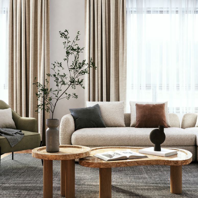 Greige living room colour trend