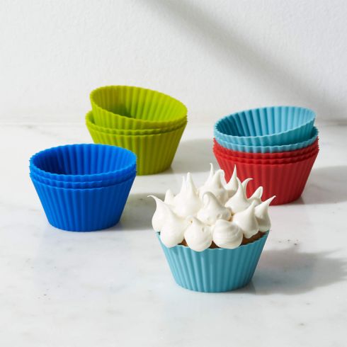 Colourful silicone baking cups