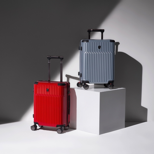 A photo of two carry-on suitcases by Heys