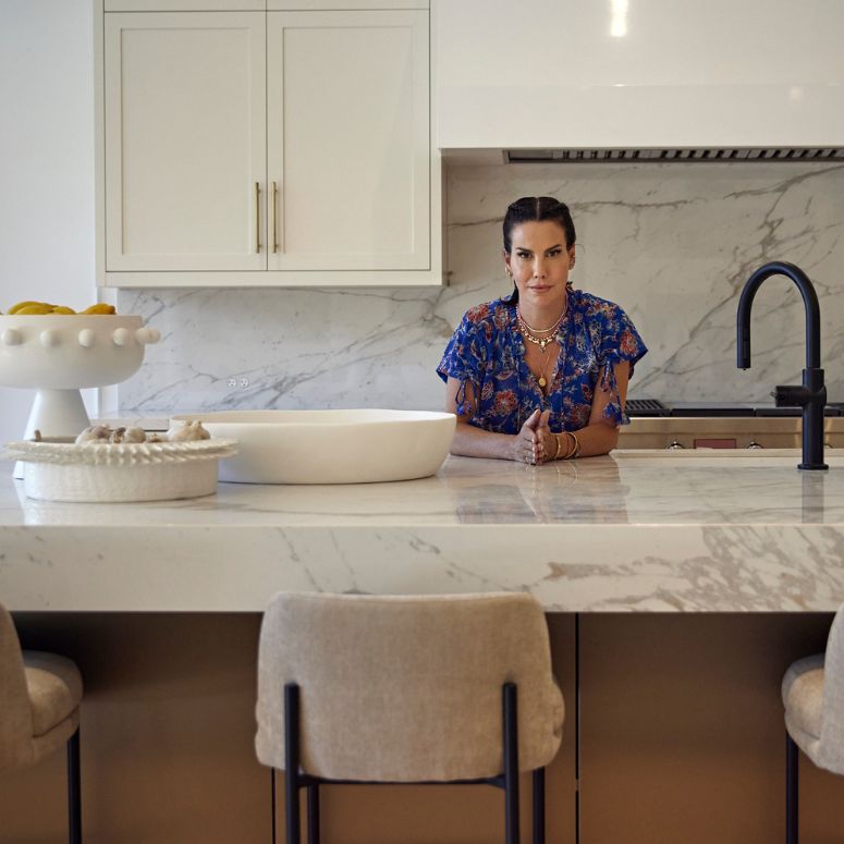 Ali Budd Creates a Marble Kitchen Masterpiece for a Close Friend