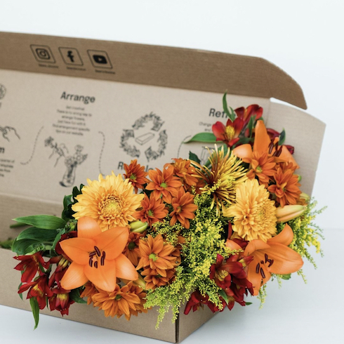 A flower subscription box from Bear's Blooms as part of HGTV Canada's 10 Gift Ideas for the Men in Your Life